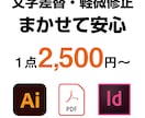 PDFしかなくてもOK！文字差替・軽微修正致します 電話番号・日付・価格の変更、最短当日で イメージ1