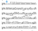 アドリブを、耳コピで楽譜作成します どの楽器でも構いません。絶対音感持ちにお任せください イメージ1