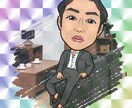 ビッ〇リマンシール風の似顔絵イラスト制作致します 懐かしいあのシール風に仕上げます。 イメージ5