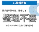 領収書丸投げ！確定申告用作業代行いたします 領収書はプライベート分を抜いて送るだけ！ イメージ2