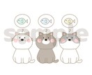 シンプルでかわいいイラスト作成します 服装、髪型、表情等の希望に応じます！3回まで修正無料です！ イメージ7