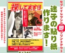 突然のペット迷子！でも大丈夫！迷子チラシ作ります 貼り紙をセブンイレブンで即印刷出来るよう手配致します! イメージ3