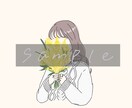 韓国風オシャレ◎線画アイコン描きます 淡い雰囲気でゆるっとオシャレ！ イメージ3