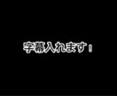 字幕入れます 動画を送ってくだされば字幕入れさせて頂きます！ イメージ1