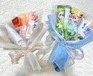 結婚式【コスメブーケ＆おつまみブーケ】作成します 結婚式、披露宴、二次会で使えるお揃いブーケ2点セット♪ イメージ5