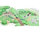 わかりやすく魅力ある手描き鳥瞰パースを制作します 公園やイベント、市街地や広域な鳥瞰など様々に対応 イメージ9