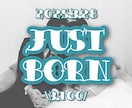 オリジナルのバースデーフォトカード作成します JUST BORNフォトや、1monthフォトの撮影グッズ イメージ1