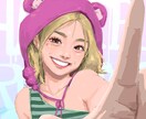 ポップでクールな目を引くイラスト描きます アニメ・リアル・ポップなど幅広い絵柄に対応いたします イメージ1
