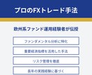 プロのFXトレード手法を完全伝授しますます 欧州系ファンド運用経験者が実践手法を伝授 イメージ1