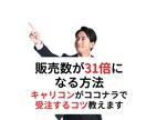 キャリコンがcoconalaで受注するコツ教えます 販売実績50件超/ノウハウ資料+60分ビデオレクチャー イメージ1