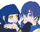 青髪・ピアス・厚塗り｜個性が光るアイコン描きます 中性的な雰囲気や細かいアクセも丁寧に。あなただけの1枚を。 イメージ1