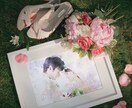 思い出の写真や記念写真を水彩画タッチに仕上げます 結婚式のウェルカムボードやSNS写真に！プレゼントにも最適♪ イメージ8
