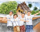 写真をもとに鮮やかなデジタル水彩似顔絵を描きます 【お2人様から】素敵な写真をより鮮やかな作品に仕上げます✨ イメージ10