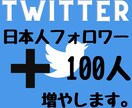 Twitter日本人フォロワー100人増やします 2024年度最新リアル日本人ユーザーのみ独自プロモーション イメージ1