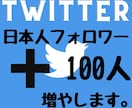 Twitter日本人フォロワー100人増やします 2024年度最新リアル日本人ユーザーのみ独自プロモーション イメージ1