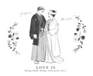 世界にひとつだけのオリジナル婚姻届描きます ナチュラルでオシャレなイラストで特別な婚姻届をデザインします イメージ6
