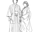 写真から上品な線画イラスト制作します 〜ウェディング・記念日・ギフトにおすすめ〜 イメージ4