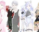 即納品！全身立ち絵を描きます 透明感のある、繊細なキャラクターイラスト イメージ2