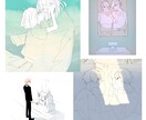 シック/ダークな雰囲気のイラスト作成します 動画サムネ、個人観賞用、その他一枚絵をあなたに合わせて作成 イメージ7