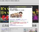 ＬＰページやＨＰで注目の商品をオススメできます 画面中央に表示されるお知らせは目を引きますよ イメージ1