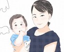 大切な写真、イラストにします ご家族の記念やご友人へのプレゼントに イメージ1