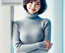 AI美女（タートルネック）画像プロンプト販売します DALL-E使用！生成！タートルネック好きにはたまらない！ イメージ4