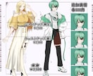 TRPG立ち絵制作します 全身イラストを安価で揃えたい方 イメージ2