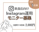 モニター募集！Instagram運用します はじめての運用代行に。まずは2週間お試し！ イメージ1