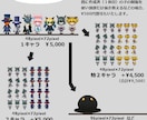 RPGツクールMV・MZ規格のキャラチップ作ります 商用OK！2.5～3等身キャラチップ、人外対応！！ イメージ1