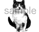 猫描/あなたの猫、描きます 一本ずつ編んでいくようなぎゅっ！と密度ある細かな似顔絵です イメージ3