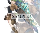 VTuber、TRPG等の立ち絵制作いたします キャラデザ・差分・パーツ分けも対応可能です！ イメージ2