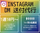 instagram DM送付代行いたします DM送付(1件10円)で行います！※送付数に応じて値下げあり イメージ1