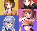 あなたにぴったりのアイコンを描きます 厚塗りという画法の今風なパッと目を惹くアイコンに！ イメージ1