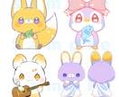 商用OK◎可愛いマスコットキャラクターお描きします 丸くて可愛いマスコットはいかがですか？ イメージ7