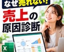 売上が伸びない原因を6項目から診断します 商品・価格・集客・営業を分析！改善策と30日行動プランを作る イメージ1
