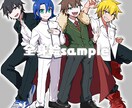 カラフルで目を引くイラスト描きます アイコン、立ち絵、サムネイルなどに！ イメージ3