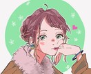 雰囲気あるおしゃれな女の子描きます SNS用アイコンやブログの挿絵などに…！ イメージ7