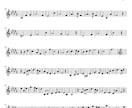 アドリブを、耳コピで楽譜作成します どの楽器でも構いません。絶対音感持ちにお任せください イメージ3