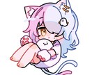 デフォルメイラストお描きいたします SNSアイコンなどに使える可愛いSDイラストを描きます✧︎* イメージ3
