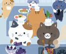 ほのぼのした可愛らしい動物・子どもイラスト描きます 子ども向けイベントのポスター、児童書の表紙・挿絵などに！ イメージ5