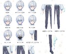 キャラデザからモデリングまで全て制作致します あなたもこれからVtuber！一括でキャラデザ～モデリング！ イメージ2