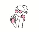 シンプルでかわいい線画イラスト作成します SNSやLINEなどのプロフィール画像に！フラットイラスト イメージ7