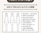 写真とオンラインで似合う色とスタイル診断します 12タイプカラー × 10タイプスタイル × 6タイプ顔印象 イメージ5