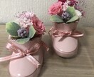プリザーブドフラワーでベビーシューズを作ります 一点もの‼︎出産祝いにおすすめピンクのベビーシューズ イメージ1