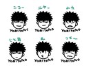 超シンプル！顔アイコンお作りいたします モノクロでくっきりはっきりシンプル イメージ2