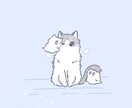 愛猫ちゃんのイラスト描きます ！デフォルメ化して、かわいくキャラクターデザイン！ イメージ1