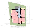 東京都内　賃貸マンションのボリューム設計をします 日影、天空率を駆使した設計をします イメージ2