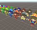 Unityで使えるVoxelモデル、作ります カクカクしたあなただけのキャラクター。 イメージ7