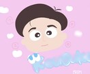 特徴を掴んだポップな似顔絵を特殊文字入りで描きます 他とは違う私だけのイラストフォント！自由なオーダーで感動を！ イメージ2
