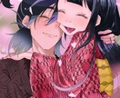 今風の絵柄で大正〜令和風イラスト描きます 明るいのにどこか儚さがあるそんな不思議な雰囲気の絵を描きます イメージ2